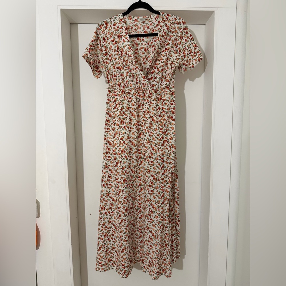 TWIK SIMONS 100% Rayon floral  midi/ maxi dress - Medium